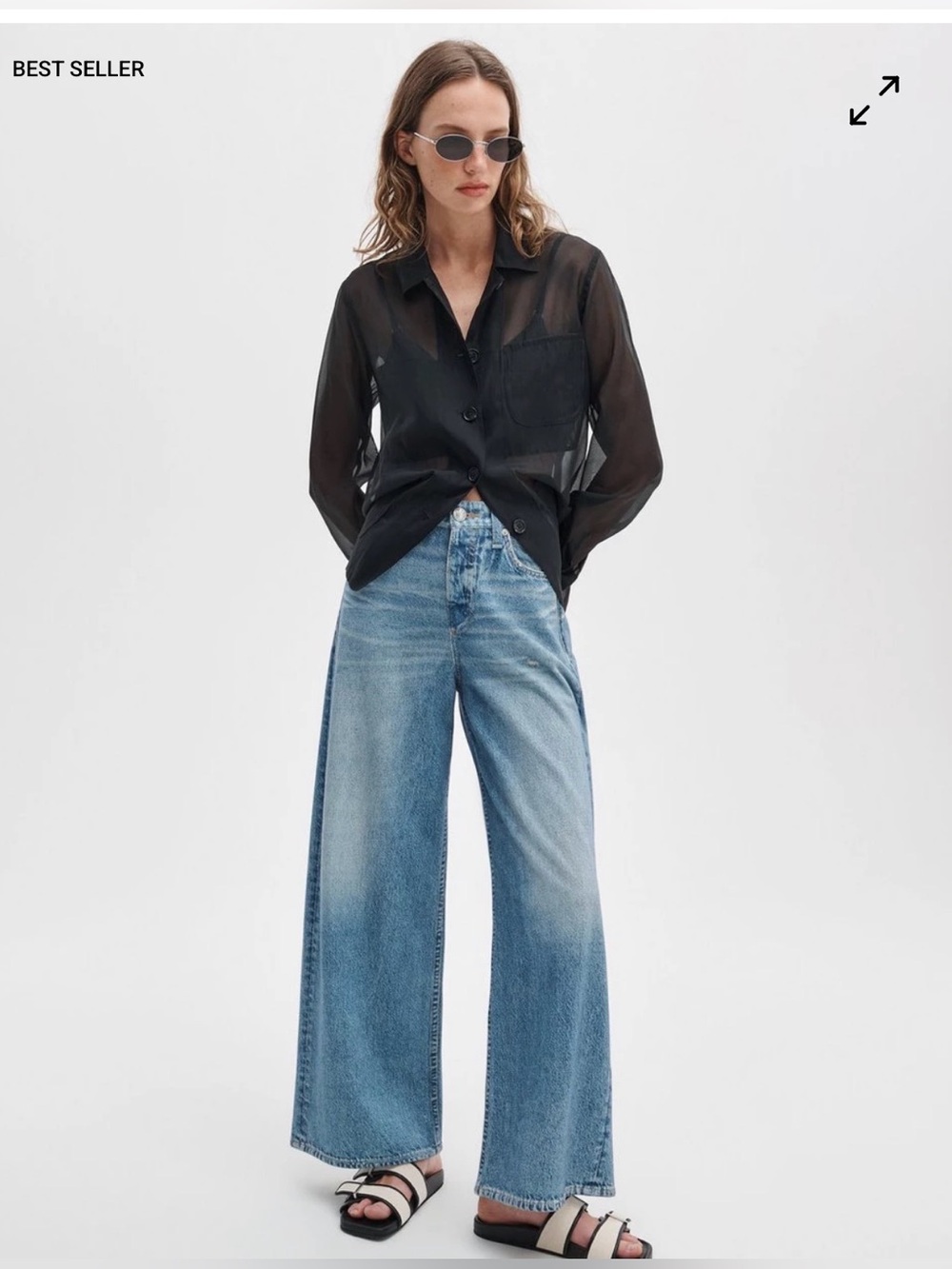 👖 rag & bone Miramar Sofie Terry Wide Leg Pants 24